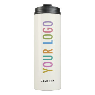Ecru Insulated Water Bottle with Company Logo 12oz