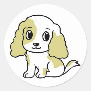ecs lemon roan cartoon classic round sticker