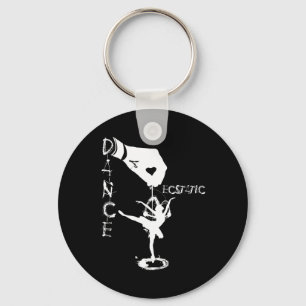 Ecstatic Dance Llerina Dancer In A Tutu Freestyle  Key Ring