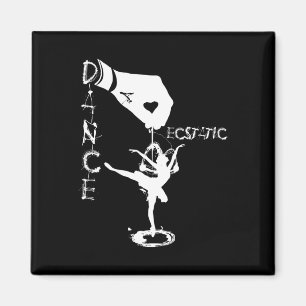 Ecstatic Dance Llerina Dancer In A Tutu Freestyle  Magnet