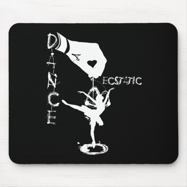 Ecstatic Dance Llerina Dancer In A Tutu Freestyle  Mouse Mat (Front)