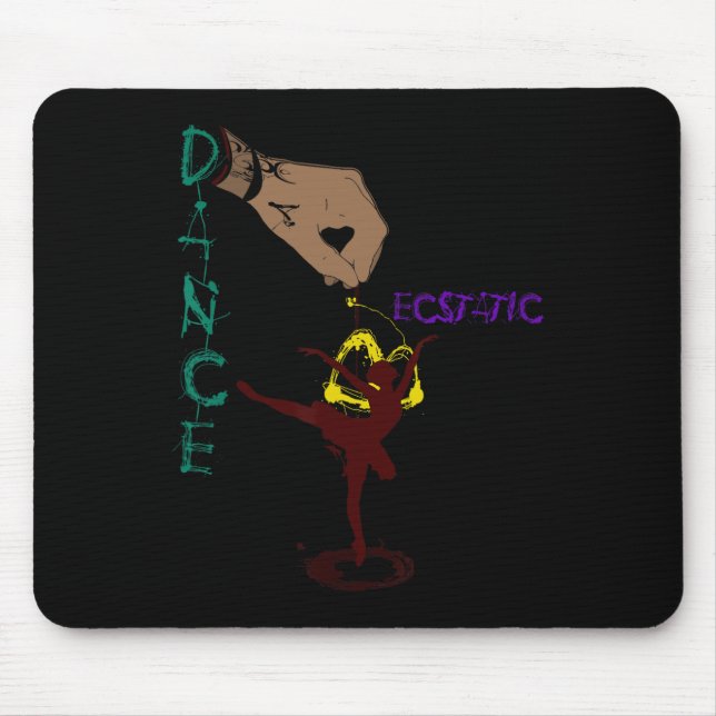 Ecstatic Dance Llerina Dancer In A Tutu Freestyle  Mouse Mat (Front)