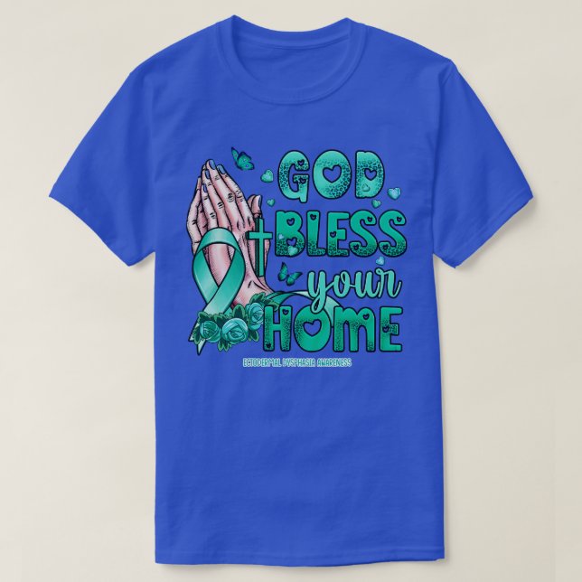 Ectodermal Dysphasia Awareness god bless faith hop T-Shirt (Design Front)