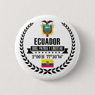 Ecuador 6 Cm Round Badge