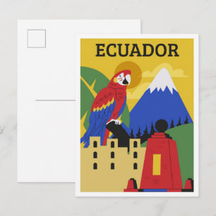 Ecuador a Colorful Travel Postcard