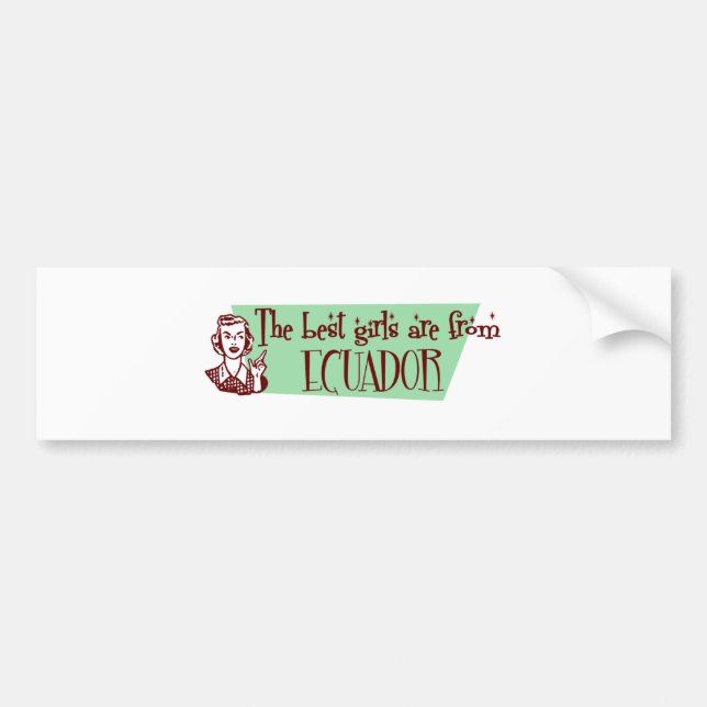 ECUADOR BUMPER STICKER (Front)