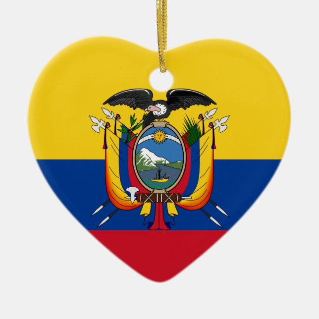 Ecuador Ceramic Tree Decoration (Front)