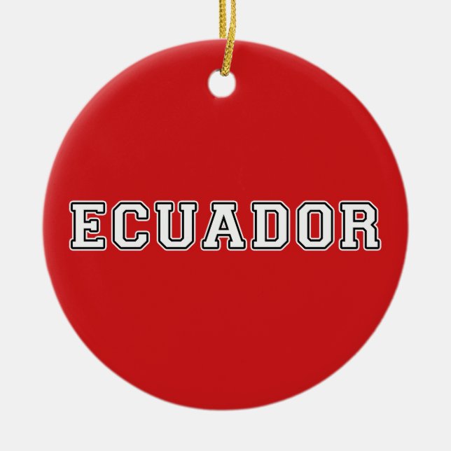 Ecuador Ceramic Tree Decoration (Front)