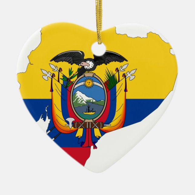 Ecuador Ceramic Tree Decoration (Front)