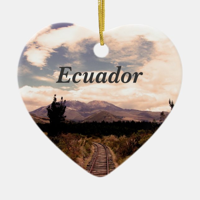 Ecuador Ceramic Tree Decoration (Front)