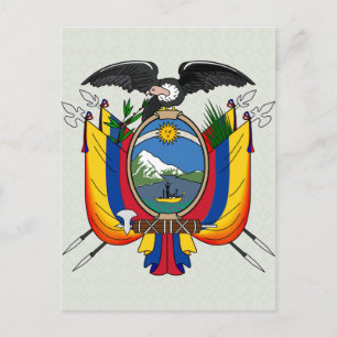 Ecuador Coat of Arms detail Postcard