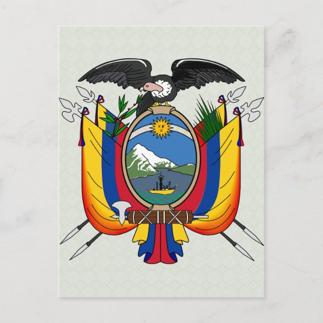 Ecuador Coat of Arms detail Postcard (Front)