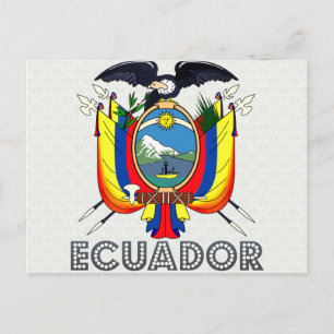 Ecuador Coat of Arms Postcard