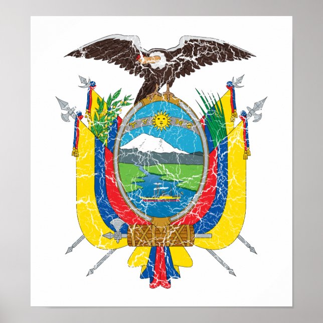 Ecuador Coat Of Arms Poster (Front)