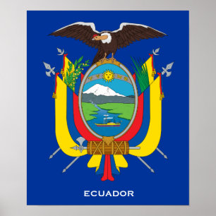 ECUADOR* Coat of Arms Poster