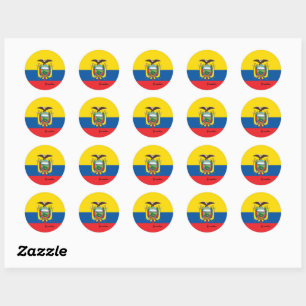 Ecuador & Ecuador flag patriots, holiday / sports Classic Round Sticker