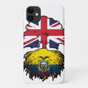 Ecuador Ecuadorian British UK Tree Roots Flag iPhone 11 Case
