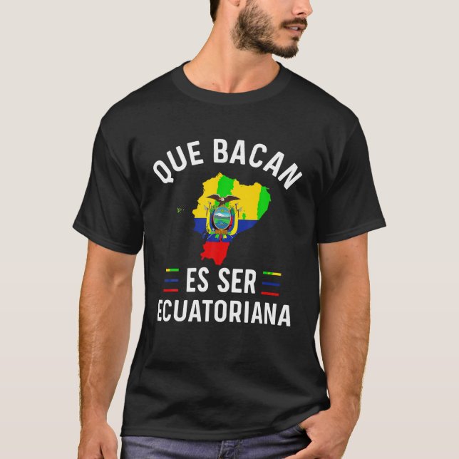 Ecuador Ecuadorian Flag Camiseta De Ecuatoriana Mu T-Shirt (Front)
