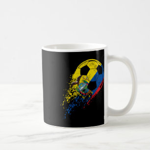 Ecuador Ecuadorian Flag Footll Player Coffee Mug
