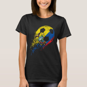 Ecuador Ecuadorian Flag Footll Player T-Shirt