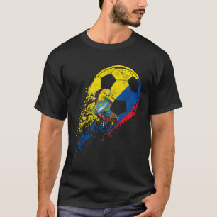 Ecuador Ecuadorian Flag Footll Player T-Shirt