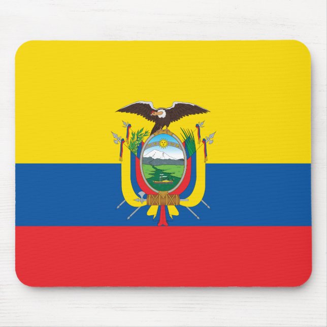 Ecuador (Ecuadorian) Flag Mouse Mat (Front)