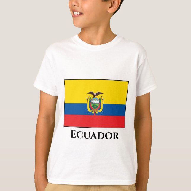 Ecuador (Ecuadorian) Flag T-Shirt (Front)