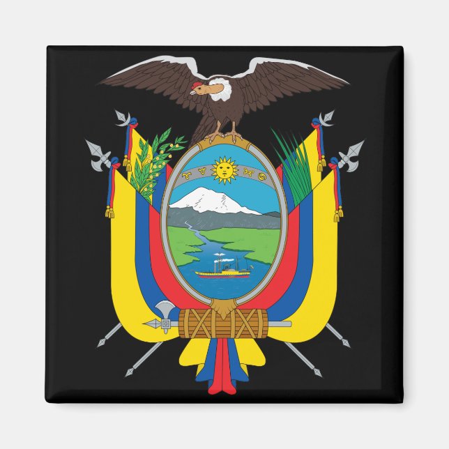 ecuador emblem magnet (Front)