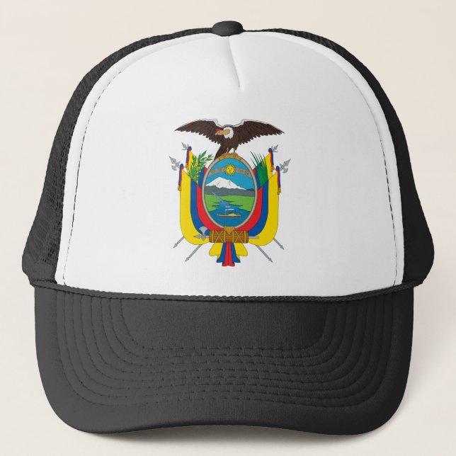 ecuador emblem trucker hat (Front)