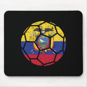 Ecuador Fans Ecuador Flag World Soccer Jersey Foot Mouse Mat