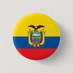 Ecuador Flag 3 Cm Round Badge