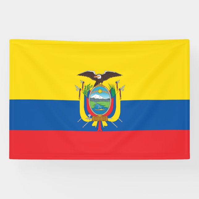 Ecuador Flag Banner (Horizontal)