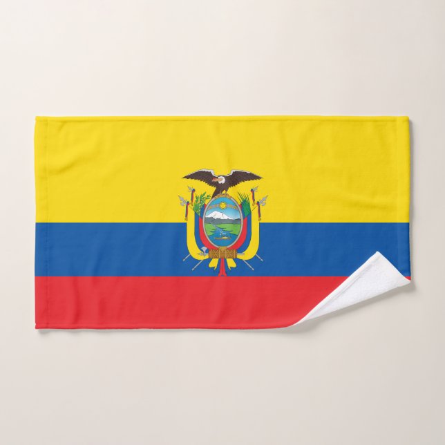 Ecuador Flag Bath Towel Set (Hand Towel)