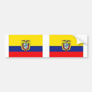 Ecuador flag bumper sticker