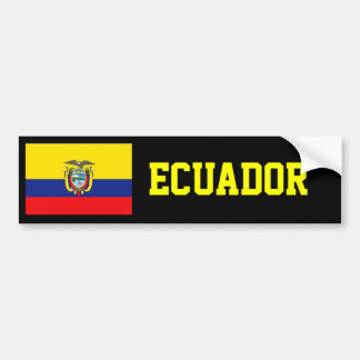 Ecuador flag bumper sticker
