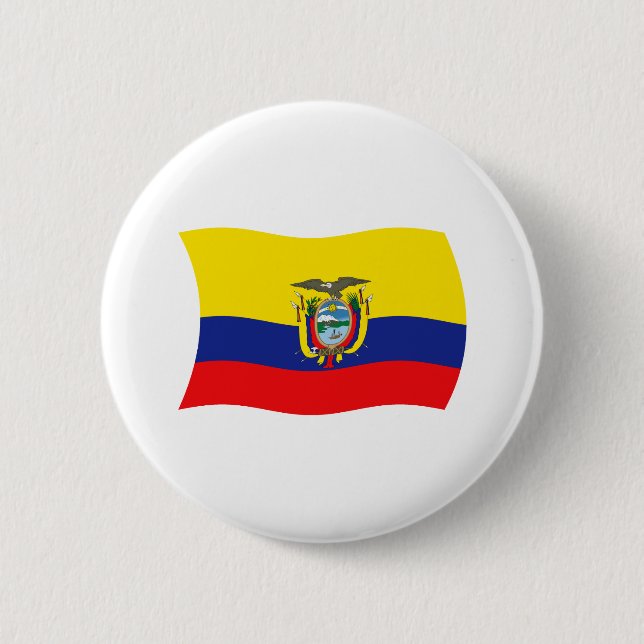Ecuador Flag Button (Front)