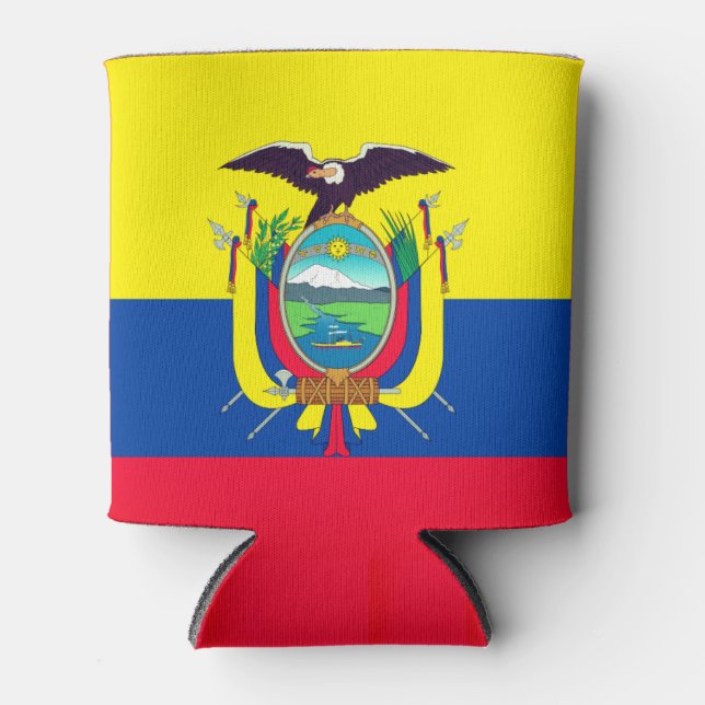 Ecuador Flag Can Cooler (Front)