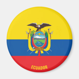 Ecuador Flag Charming Patriotic Magnet