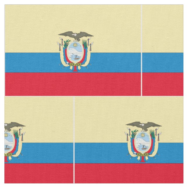 Ecuador Flag Fabric (Close Up)