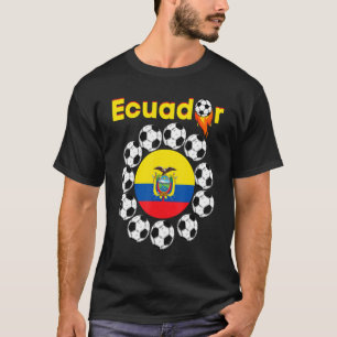 Ecuador Flag Football Teams Futball Fan Soccer T-Shirt