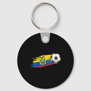 Ecuador Flag Jersey - Soccer Ll Footll Key Ring