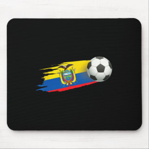 Ecuador Flag Jersey - Soccer Ll Footll  Mouse Mat