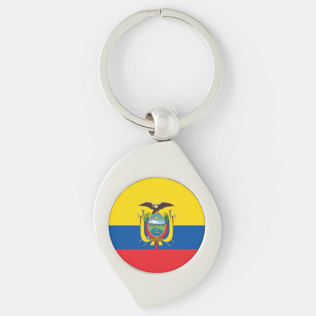 Ecuador Flag Key Ring (Front)