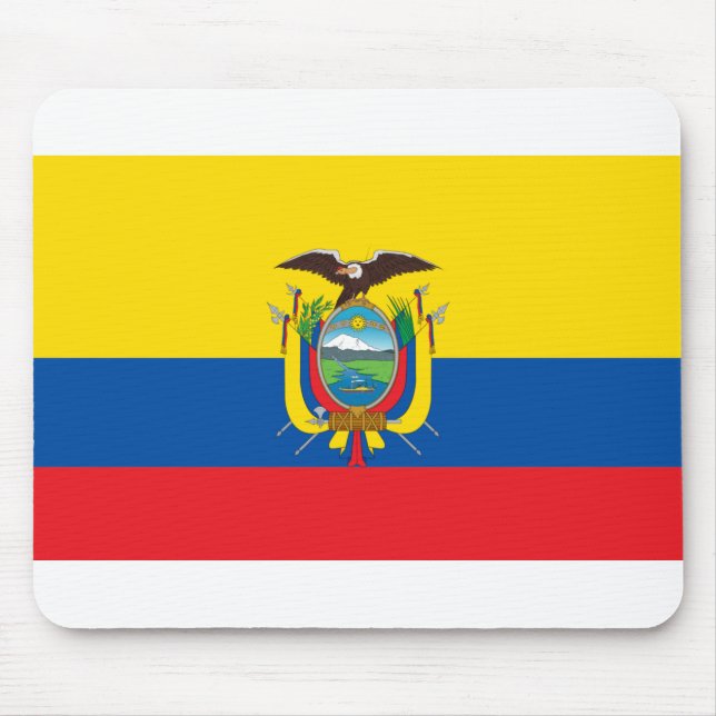 Ecuador Flag Mouse Mat (Front)