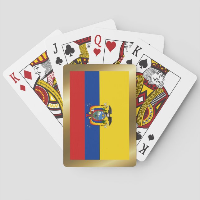 Ecuador Flag Playing Cards (Back)