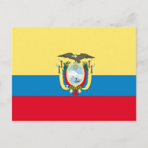 Ecuador Flag Postcard