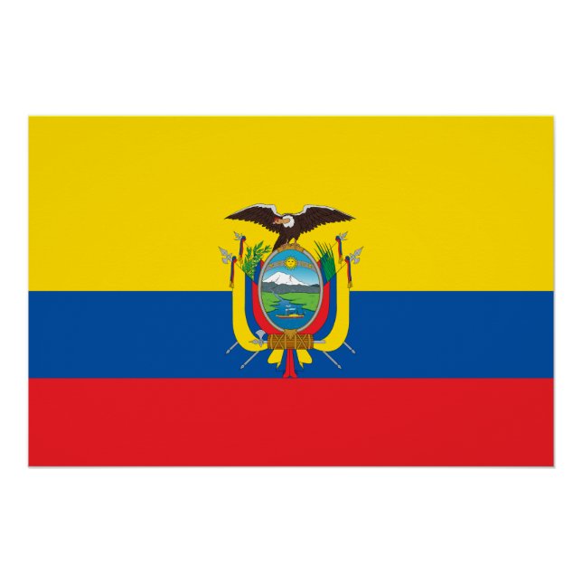 Ecuador Flag Poster (Front)