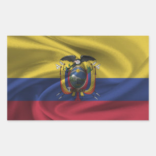Ecuador Flag Rectangular Sticker