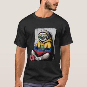 Ecuador Flag Sloth Ecuadorian Roots T-Shirt