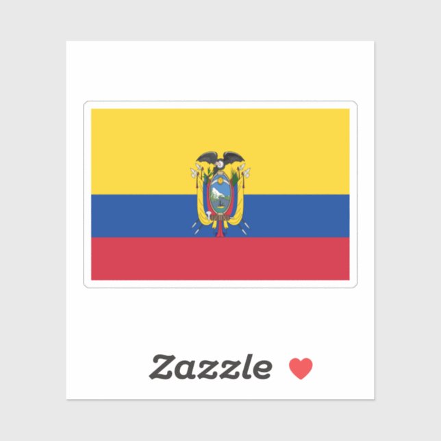Ecuador Flag Sticker (Sheet)